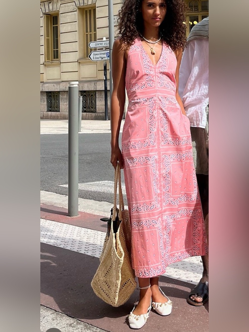 NWT Madewell x Shopbop Smocked Halter Midi Dress in Size Small - Picture 8 of 11